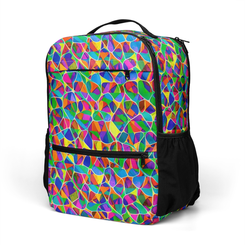 Chromatic Labyrinth on Utility Backpack — Left Front