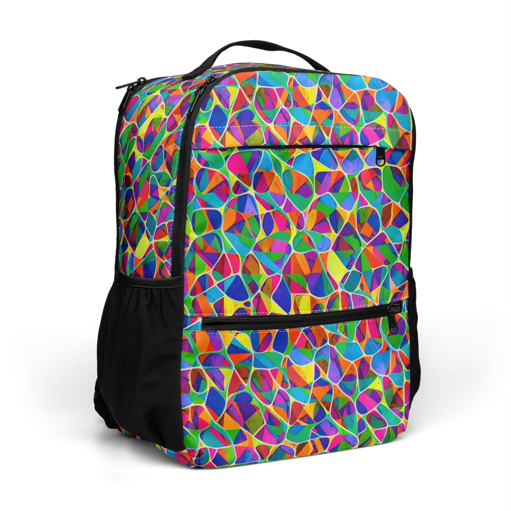 Chromatic Labyrinth on Utility Backpack — Right Front