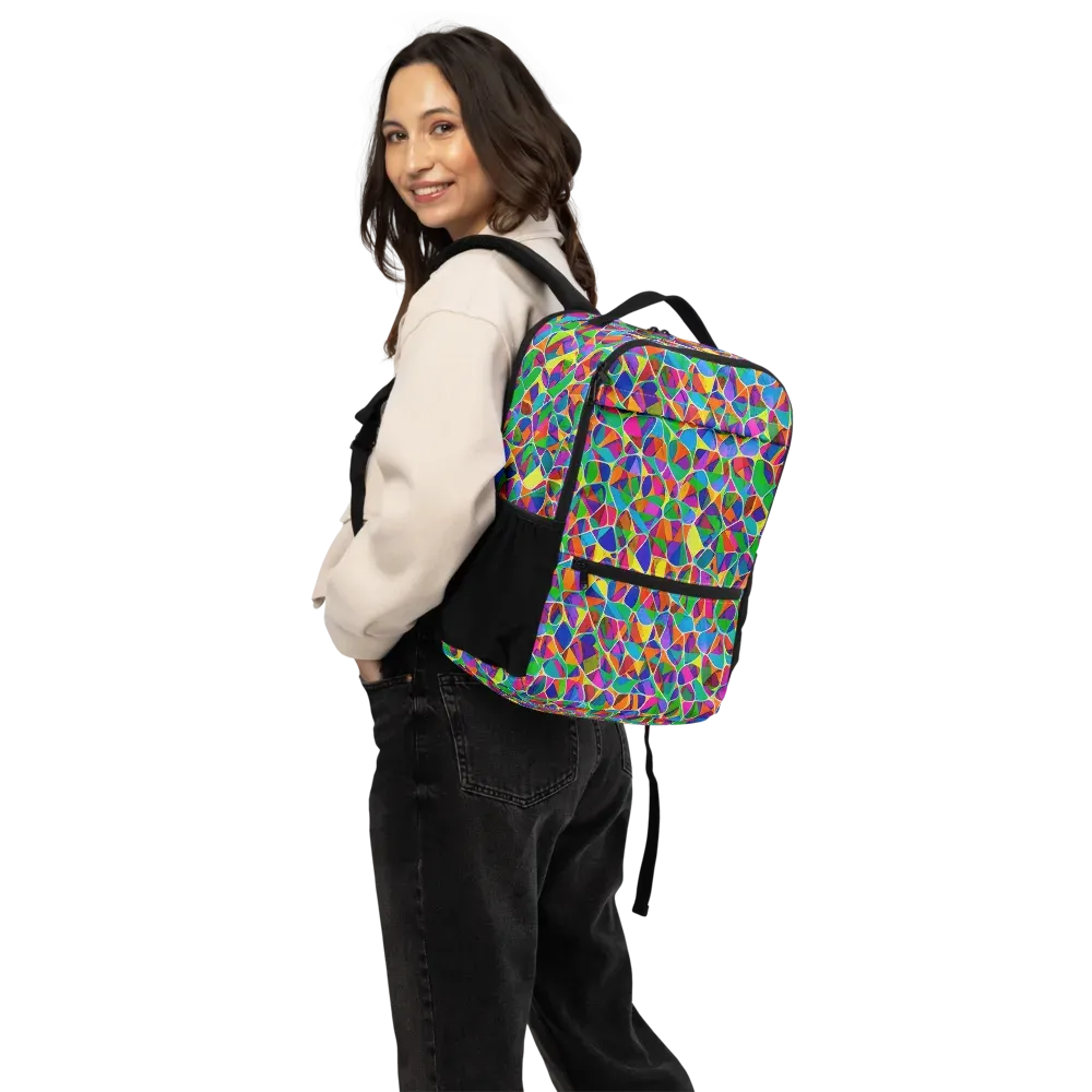 Chromatic Labyrinth on Utility Backpack — Back