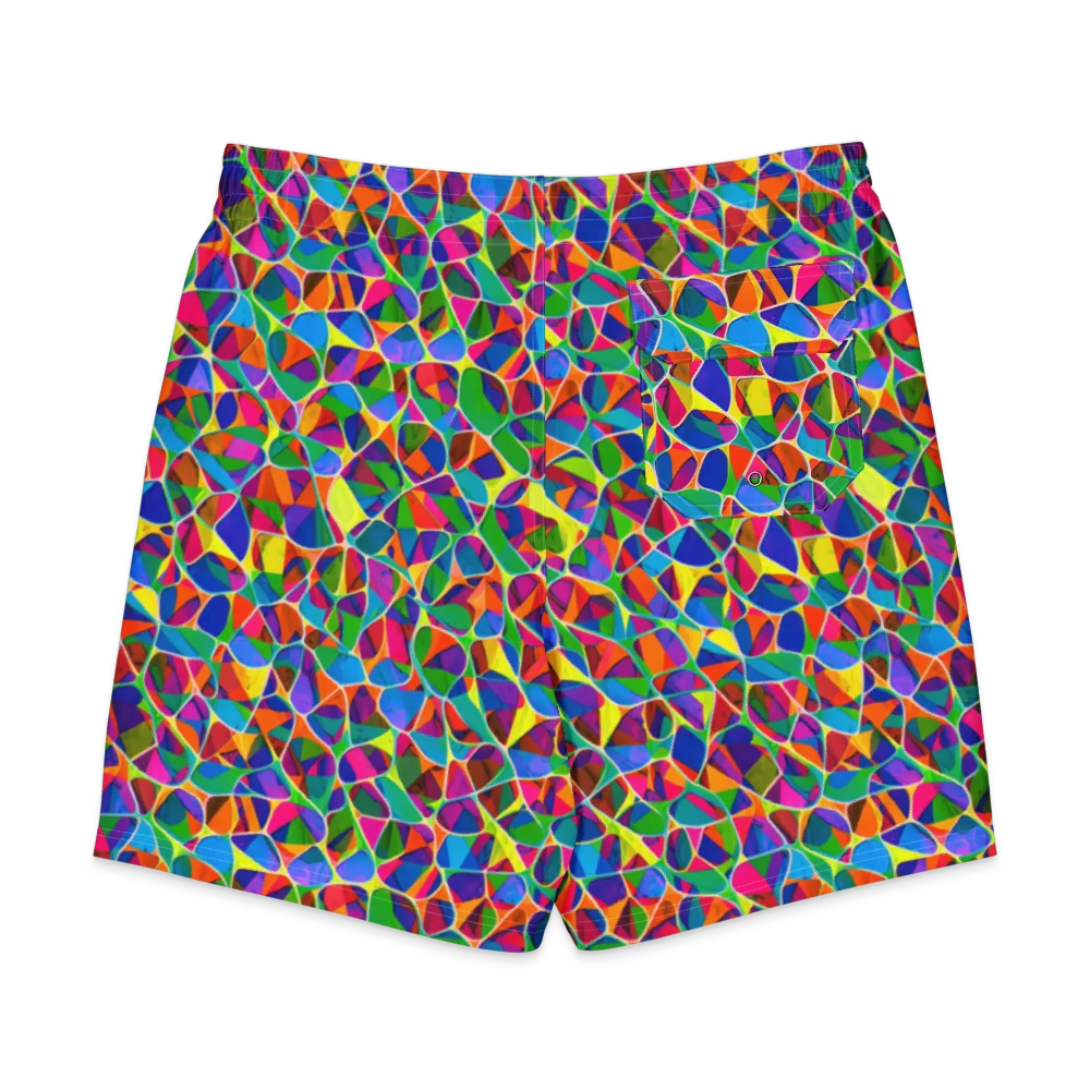 Chromatic Labyrinth on Men's Board Shorts — Back