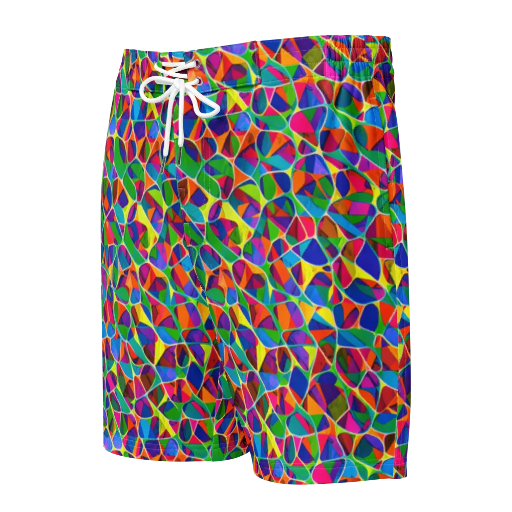 Chromatic Labyrinth on Men's Board Shorts — Front