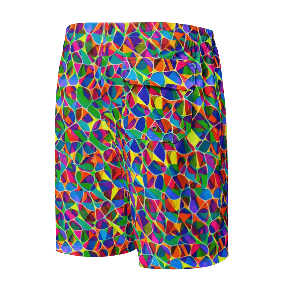 Chromatic Labyrinth on Men's Board Shorts — Back