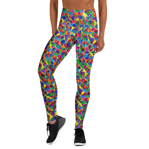 Chromatic Labyrinth on a Yoga Leggings
