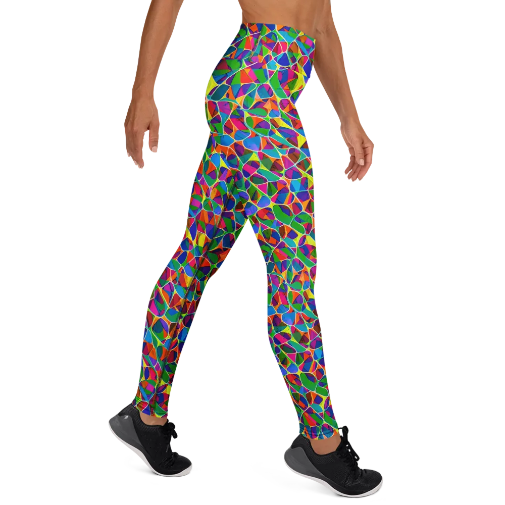 Chromatic Labyrinth on Yoga Leggings — Right