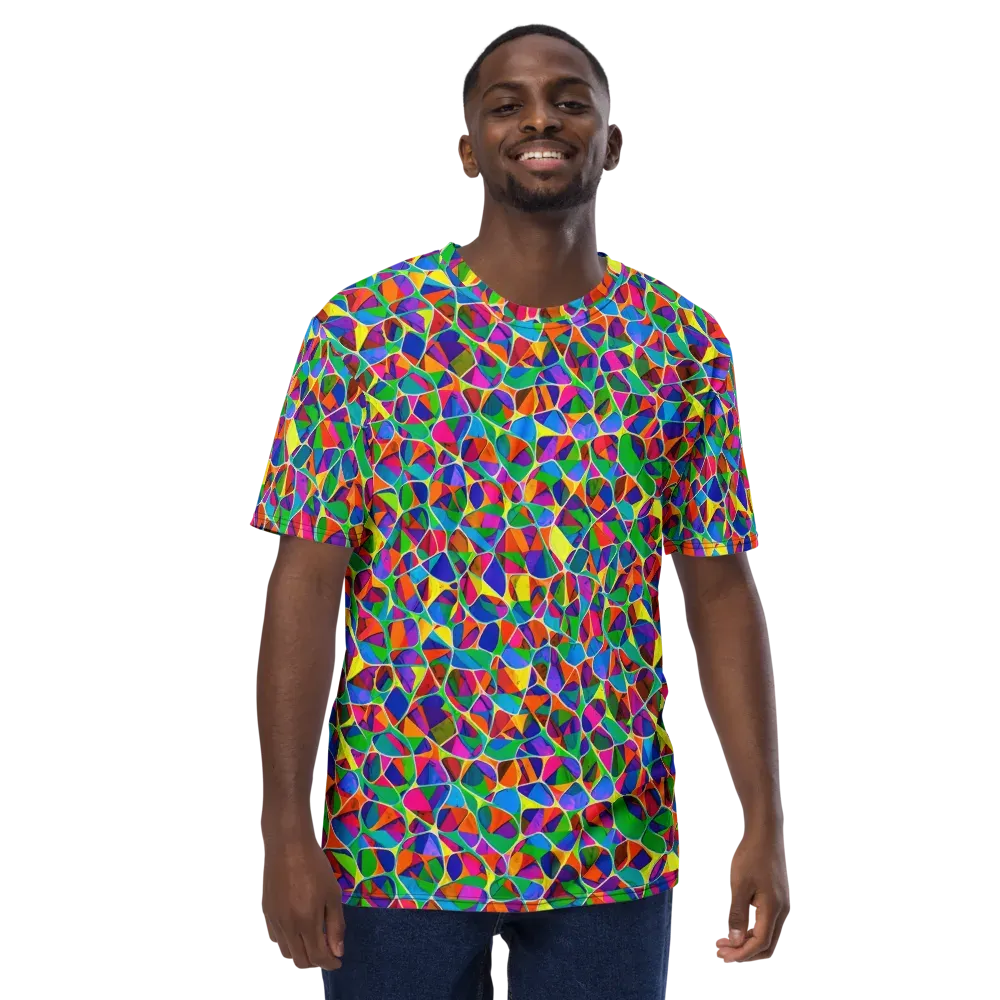 Chromatic Labyrinth on Men's Crew Neck T-Shirt — Front