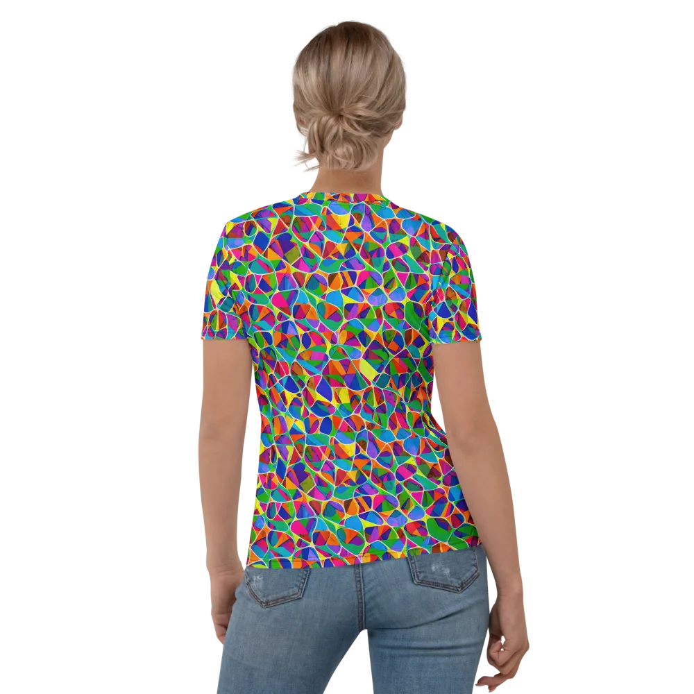 Chromatic Labyrinth on Women's Crew Neck T-Shirt — Back