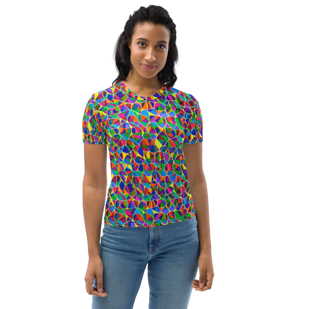 Chromatic Labyrinth on Women's Crew Neck T-Shirt — Front
