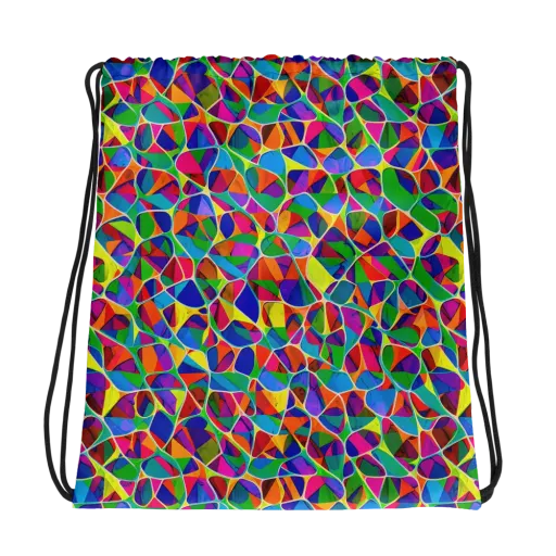 Chromatic Labyrinth on a Drawstring Bag