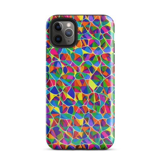 Chromatic Labyrinth on a Tough Case for iPhone®