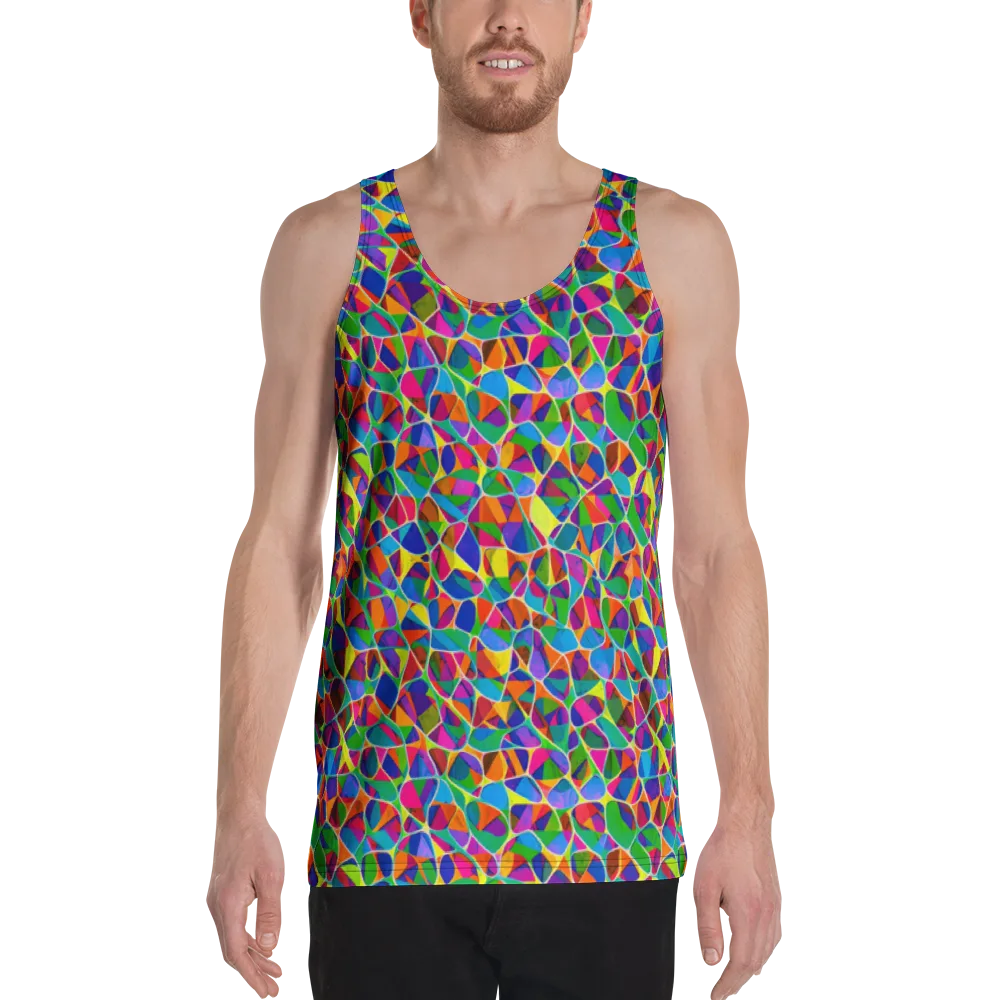 Chromatic Labyrinth on Men's Tank Top — Front