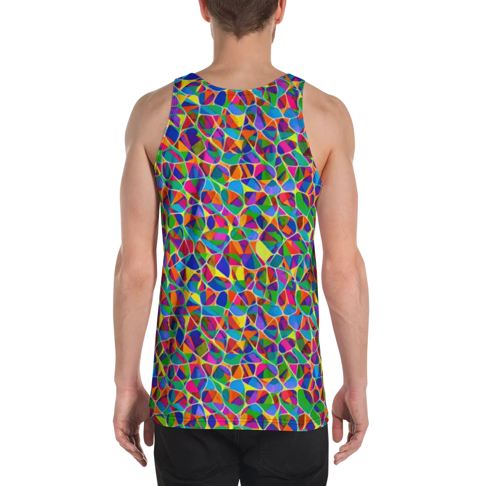 Chromatic Labyrinth on Men's Tank Top — Back
