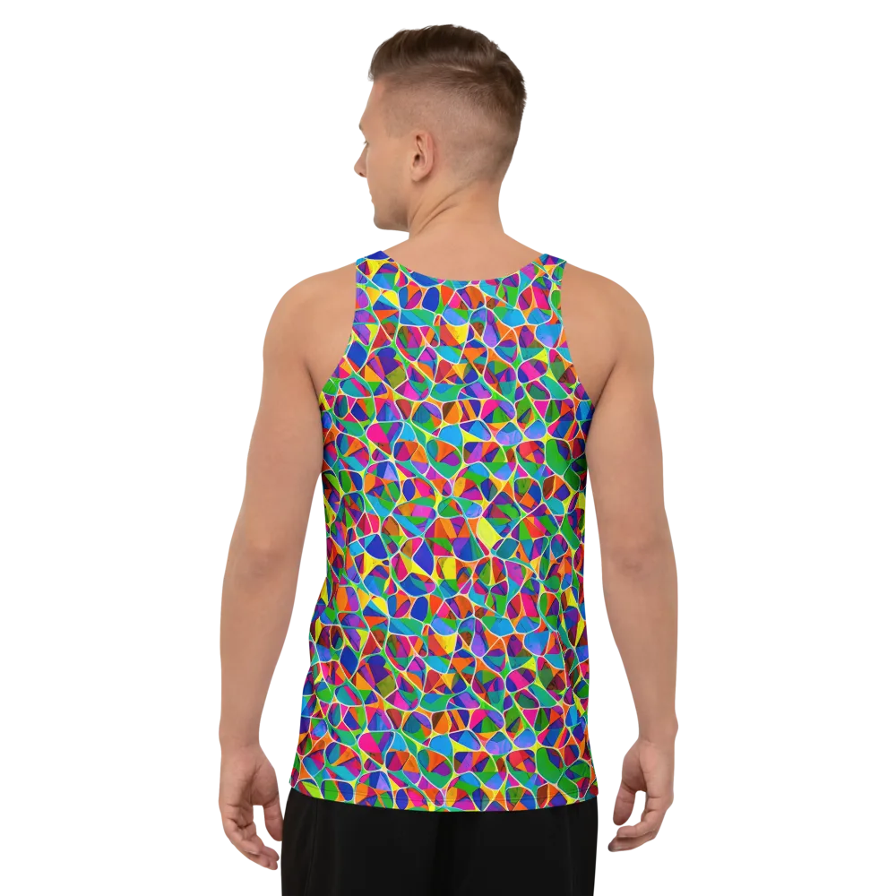 Chromatic Labyrinth on Men's Tank Top — Back