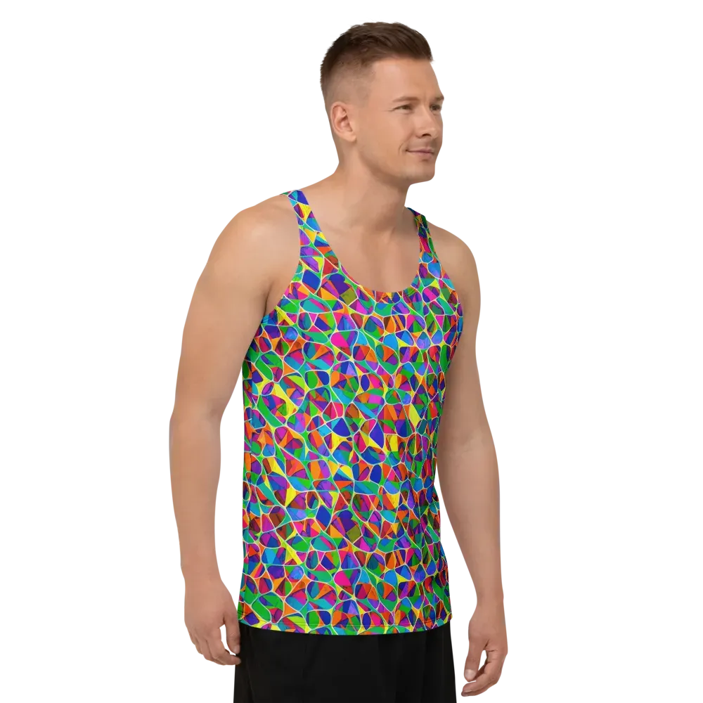 Chromatic Labyrinth on Men's Tank Top — Right Front