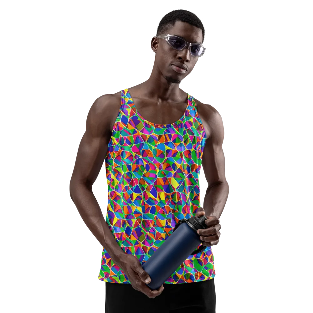 Chromatic Labyrinth on Men's Tank Top — Front