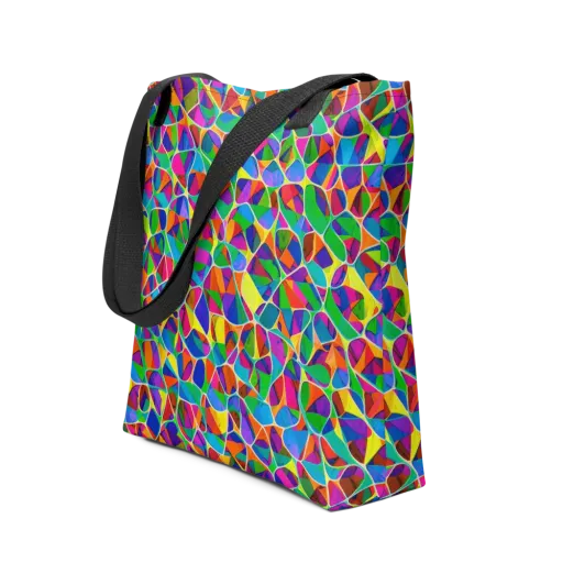 Chromatic Labyrinth on a Tote Bag