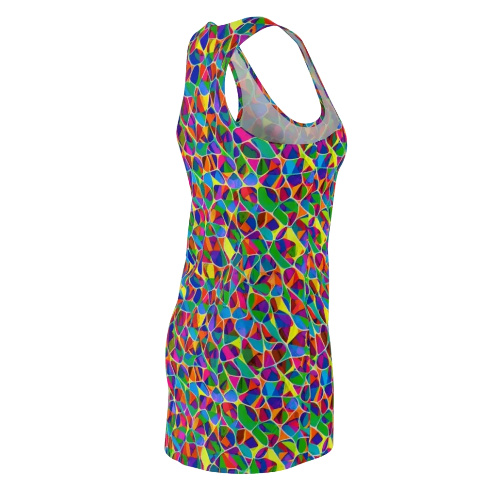 Chromatic Labyrinth on Racerback Dress — Back Side