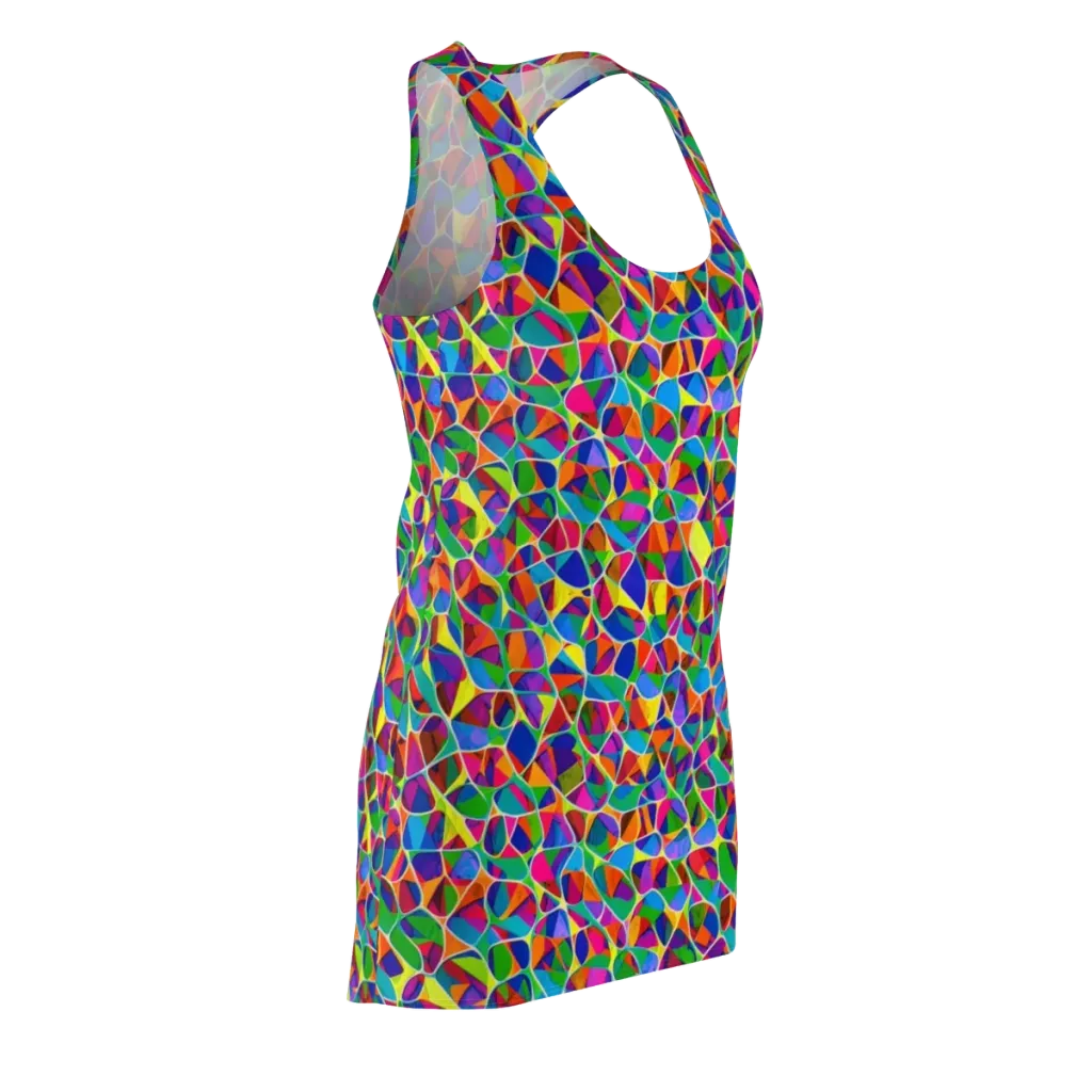 Chromatic Labyrinth on Racerback Dress — Front Side