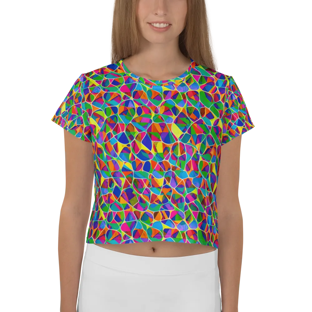 Chromatic Labyrinth on Crop Tee — Front
