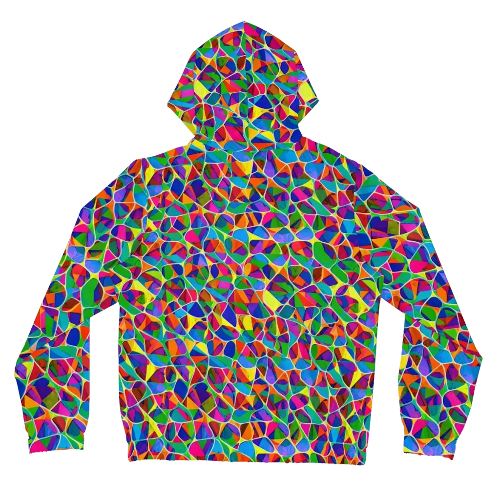 Chromatic Labyrinth on Women's Full-Zip Hoodie — Back