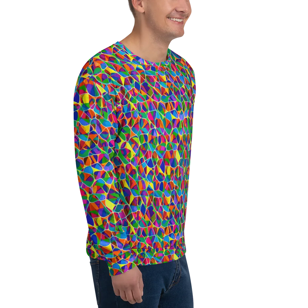 Chromatic Labyrinth on Sweatshirt — Right Front