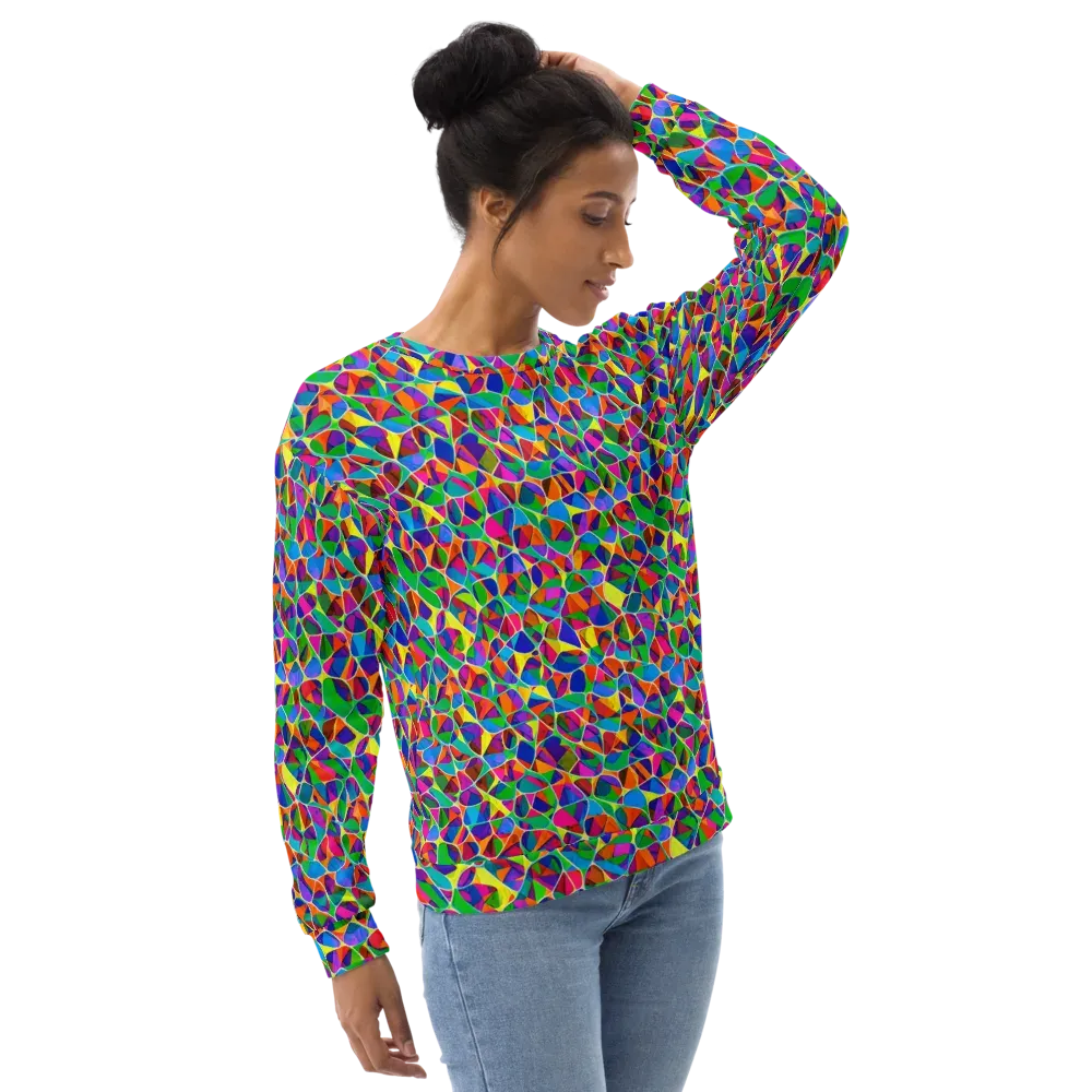 Chromatic Labyrinth on Sweatshirt — Right Front