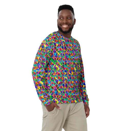 Chromatic Labyrinth on a Sweatshirt