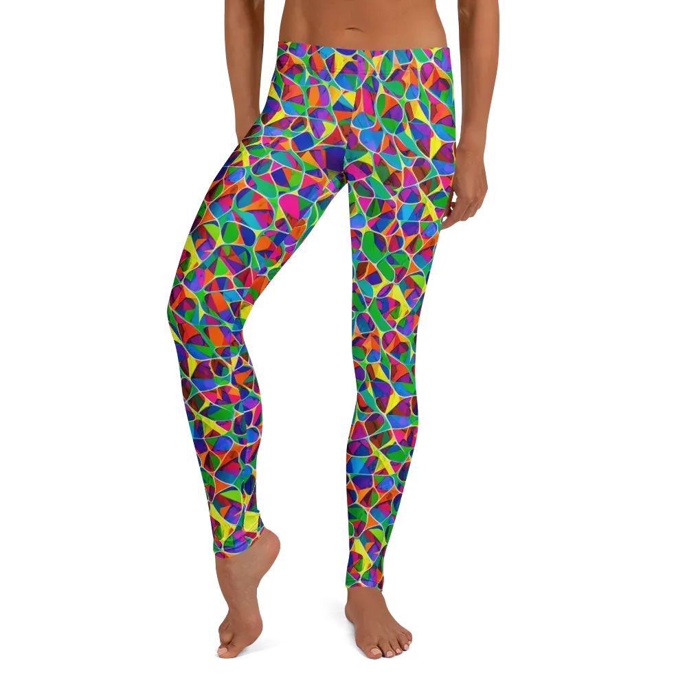 Chromatic Labyrinth on Leggings — Front