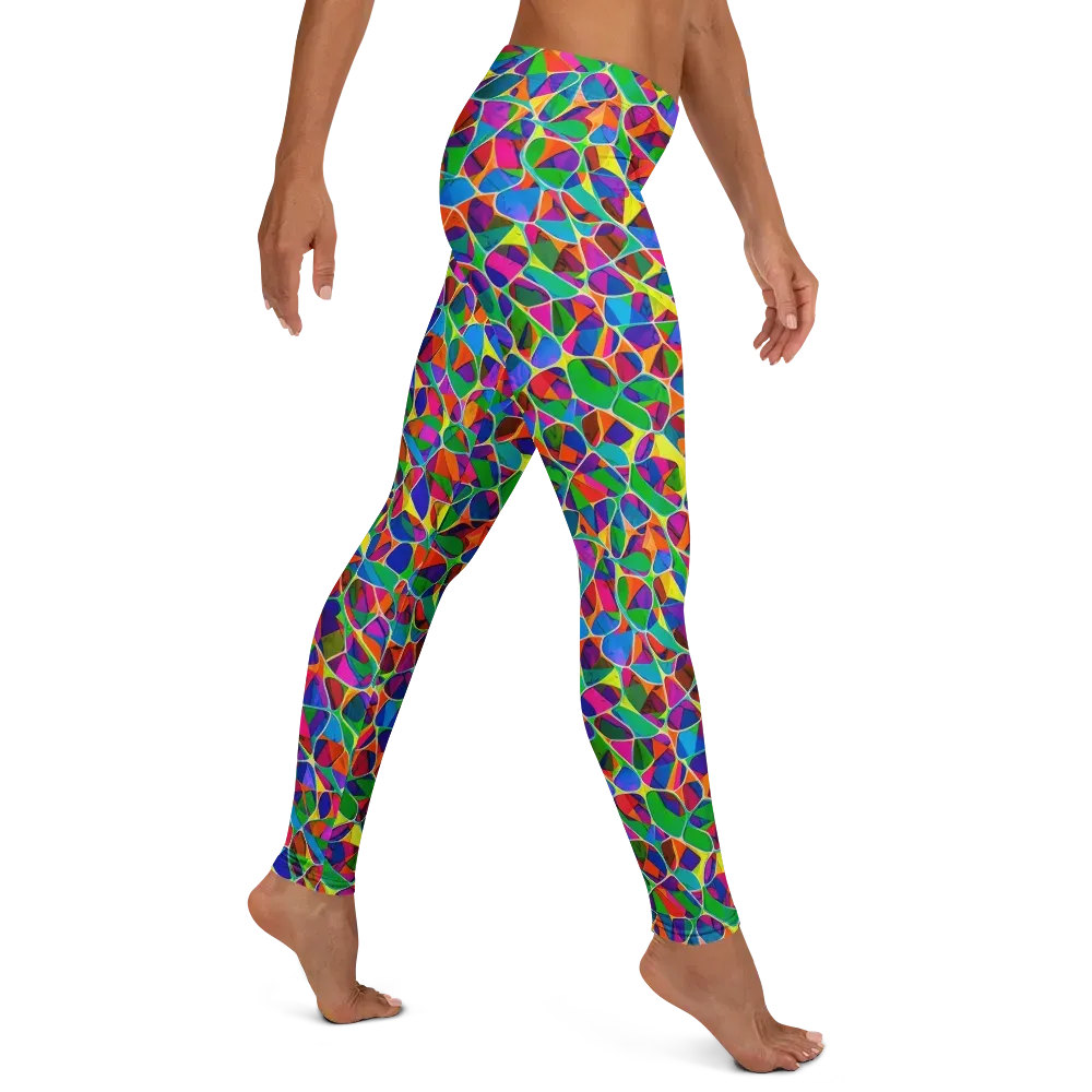 Chromatic Labyrinth on Leggings — Right