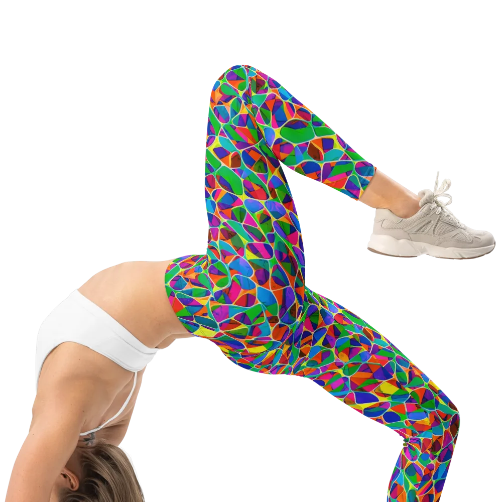 Chromatic Labyrinth on Leggings — Right