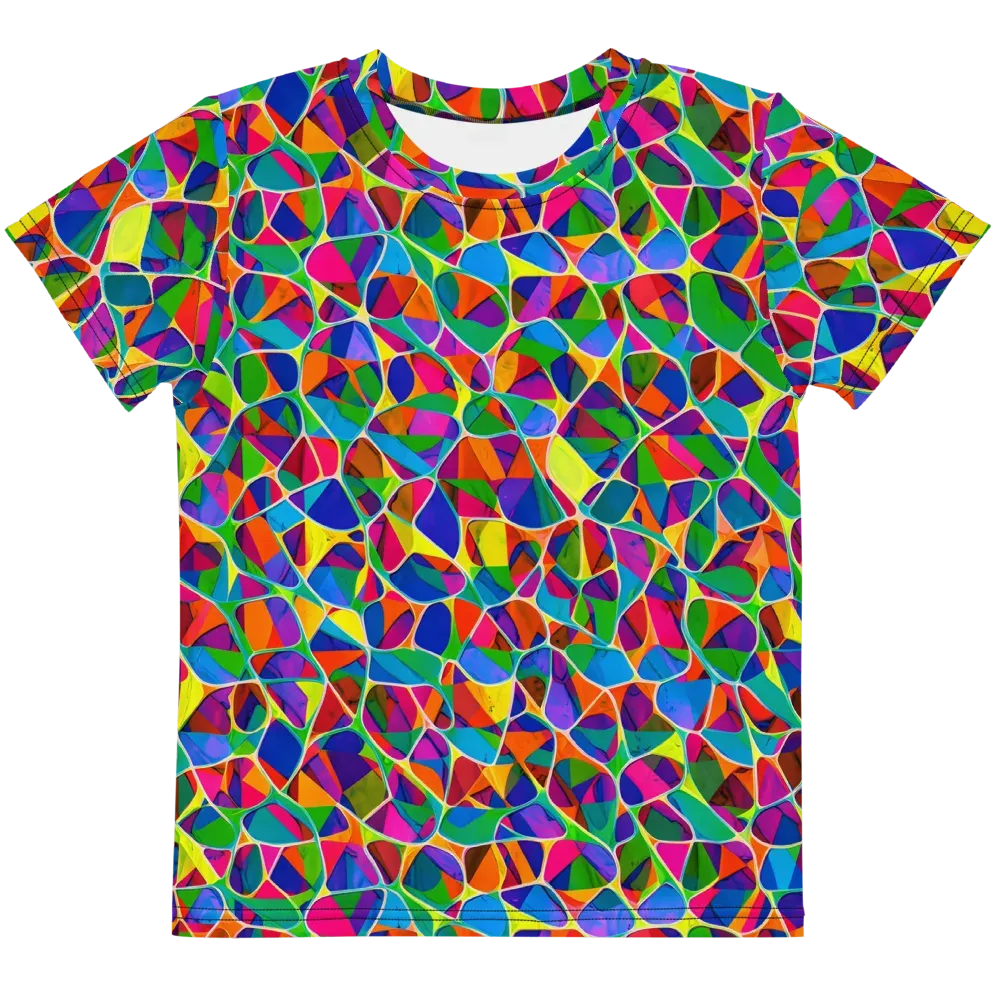 Chromatic Labyrinth on Kids Crew Neck T-Shirt — Front