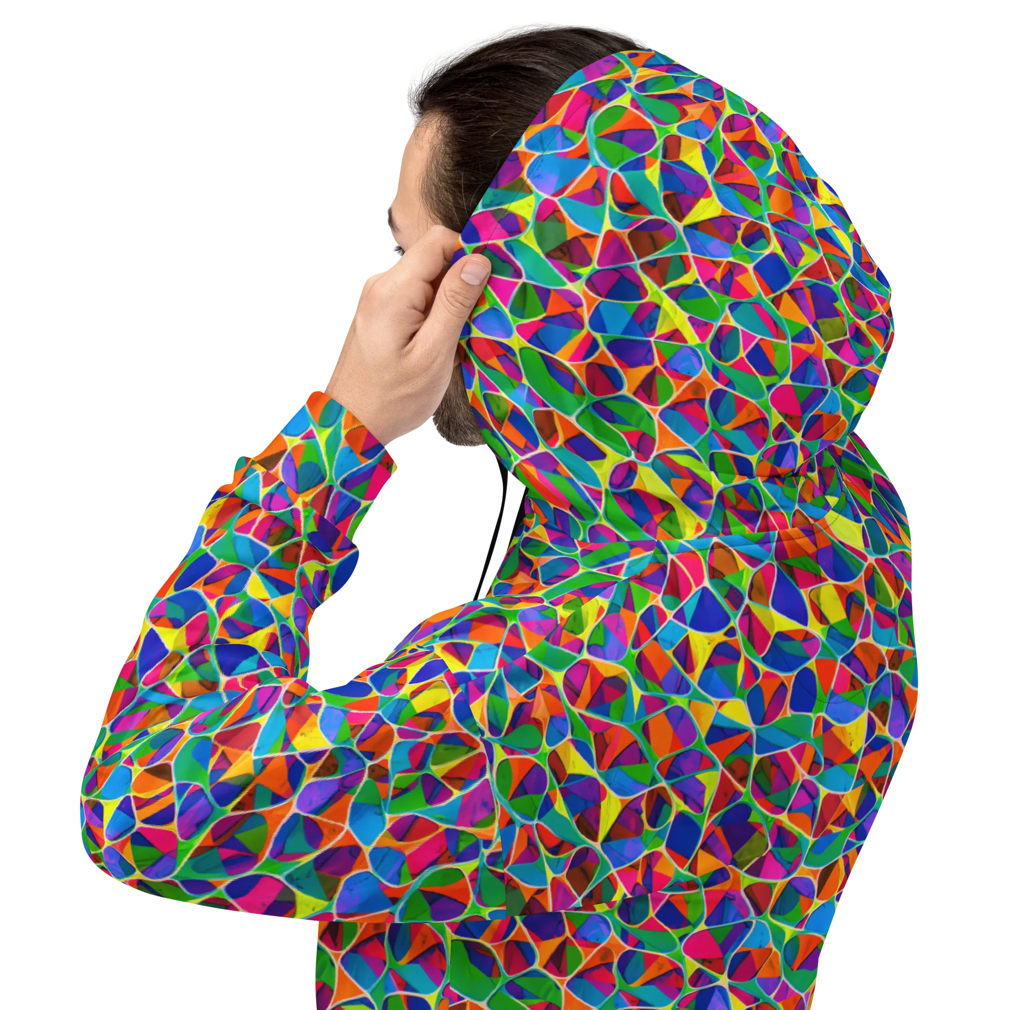 Chromatic Labyrinth on Hoodie — Back