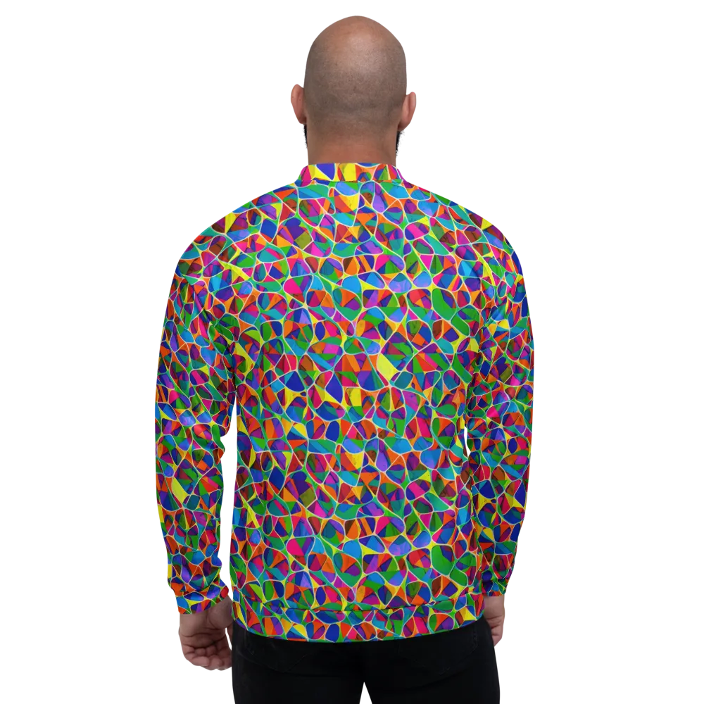 Chromatic Labyrinth on Bomber Jacket — Back