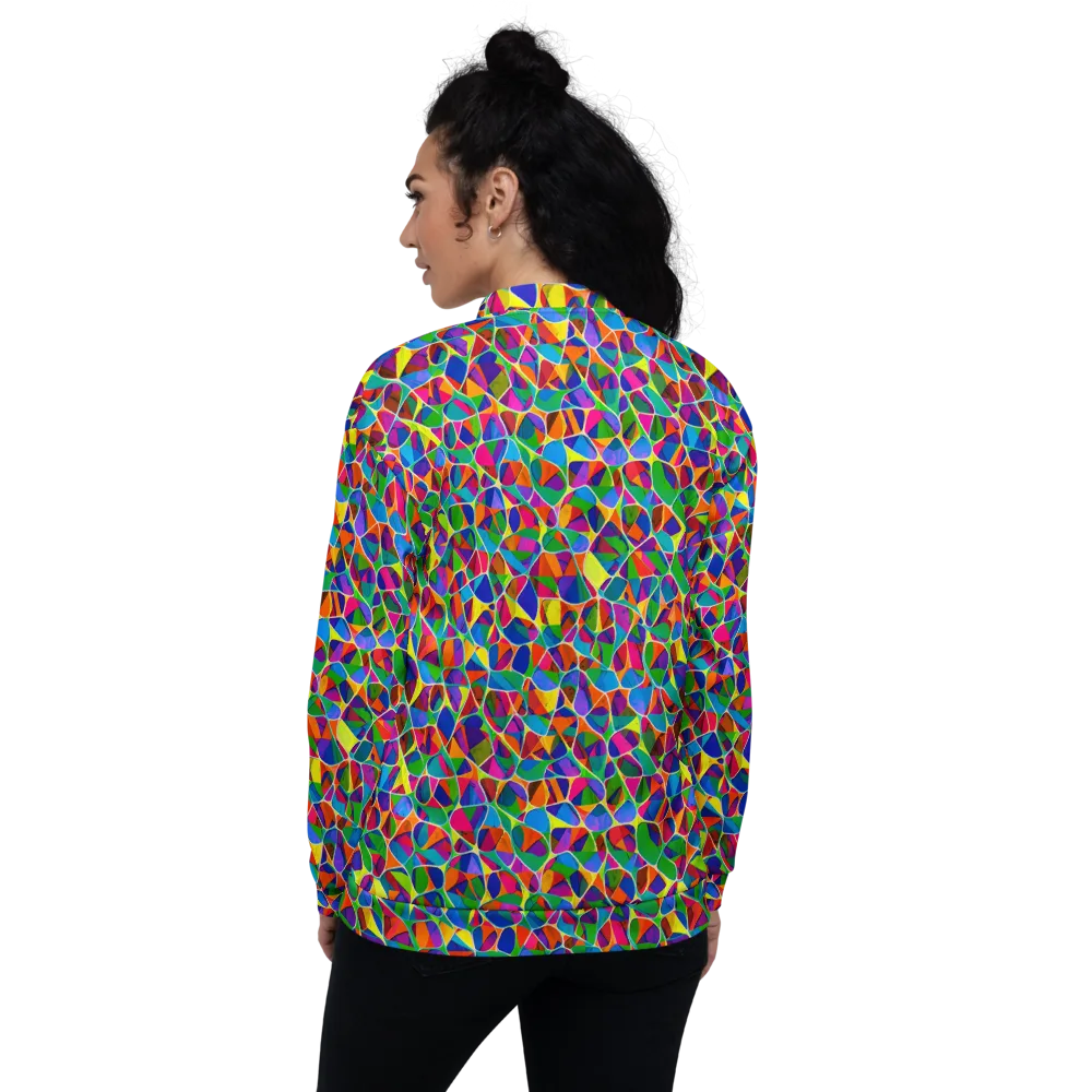 Chromatic Labyrinth on Bomber Jacket — Back