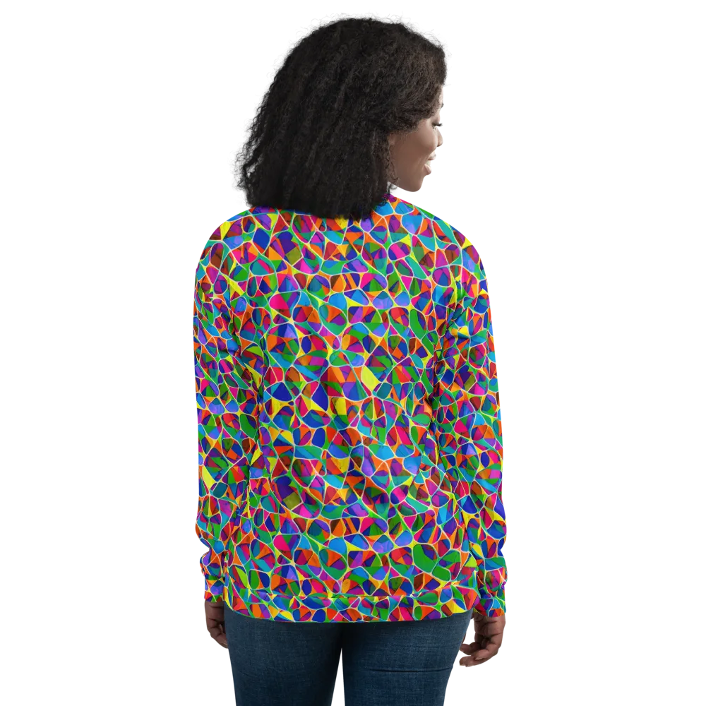 Chromatic Labyrinth on Bomber Jacket — Back