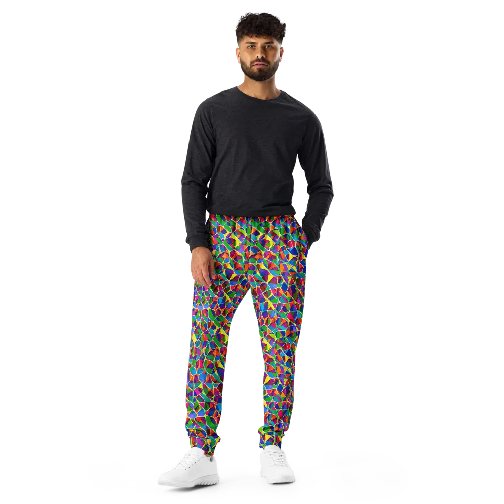Chromatic Labyrinth on Men's Joggers — Front