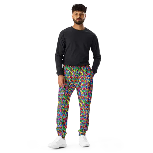 Chromatic Labyrinth on a Men's Joggers