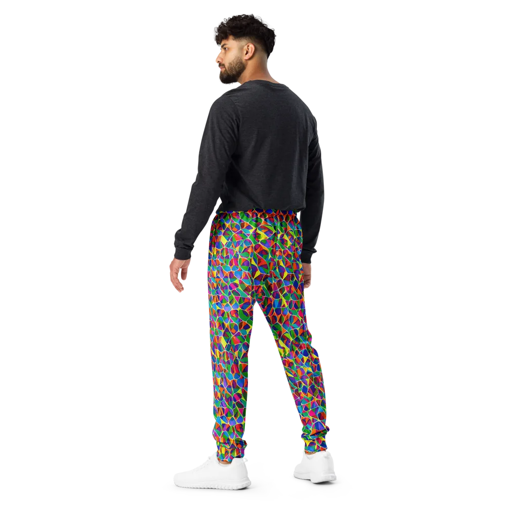 Chromatic Labyrinth on Men's Joggers — Back