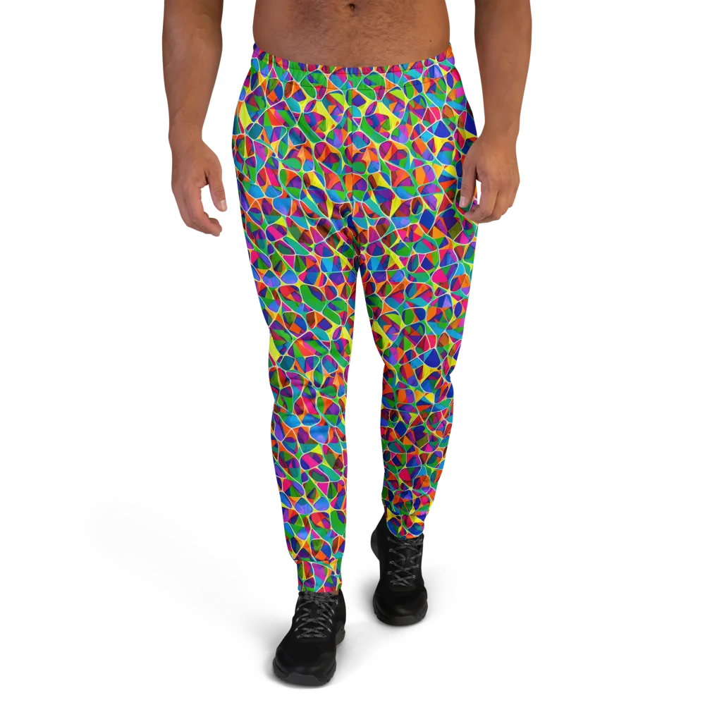 Chromatic Labyrinth on Men's Joggers — Front