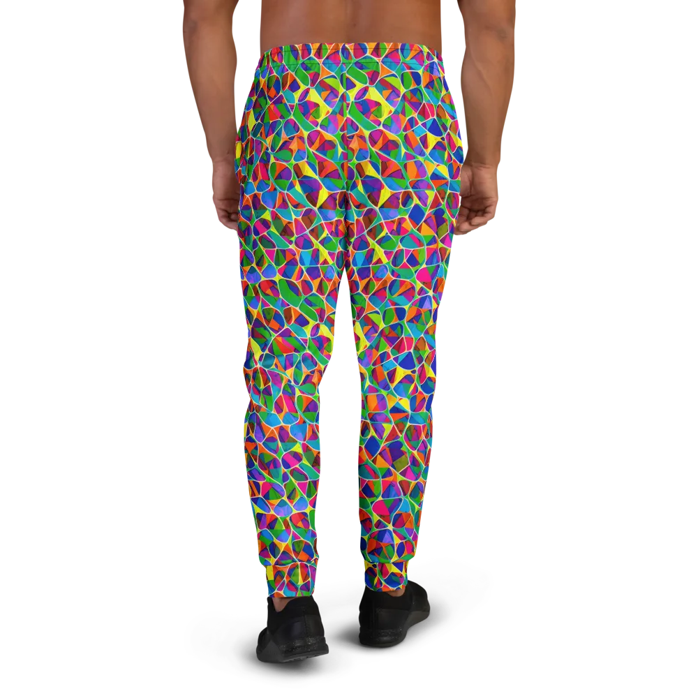 Chromatic Labyrinth on Men's Joggers — Back