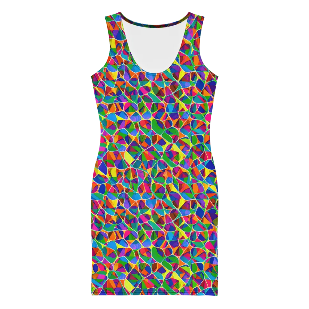Chromatic Labyrinth on Bodycon Dress — Front