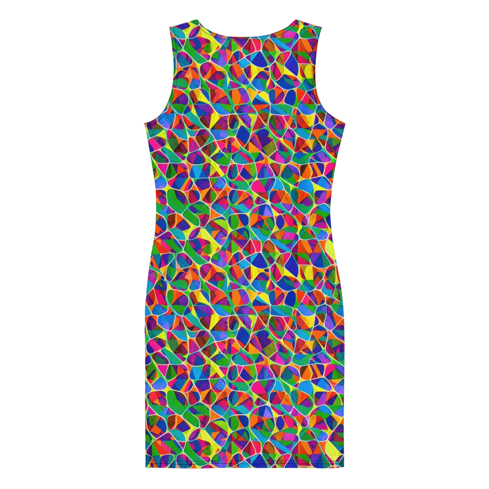 Chromatic Labyrinth on Bodycon Dress — Back