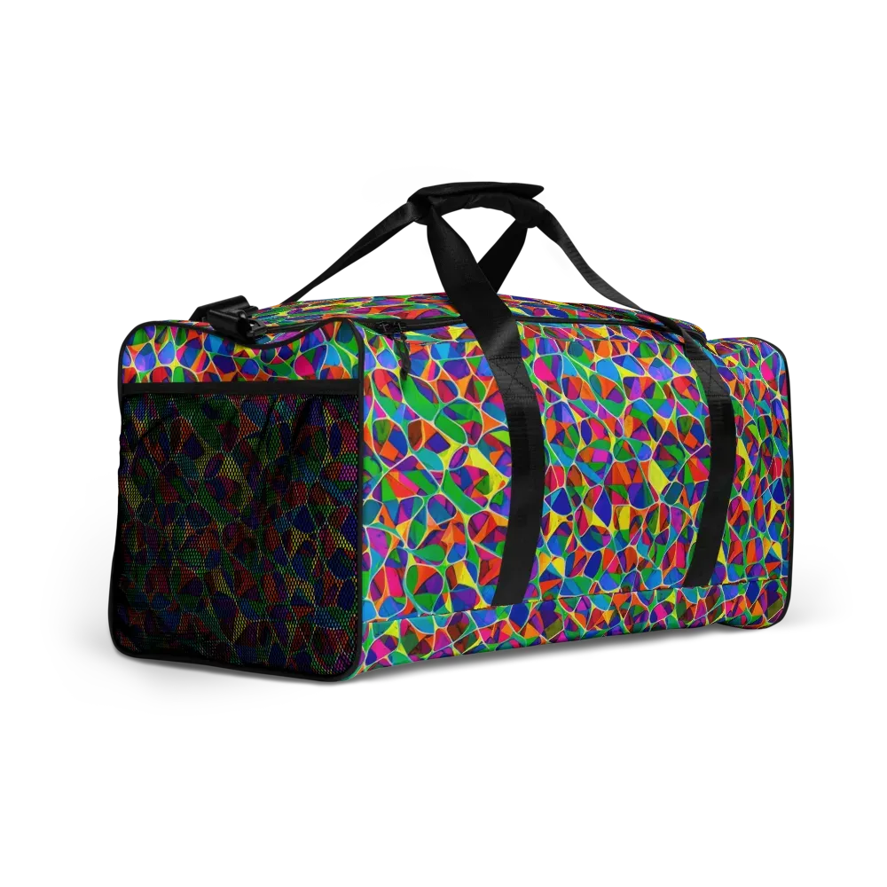 Chromatic Labyrinth on Duffle Bag — Right Front