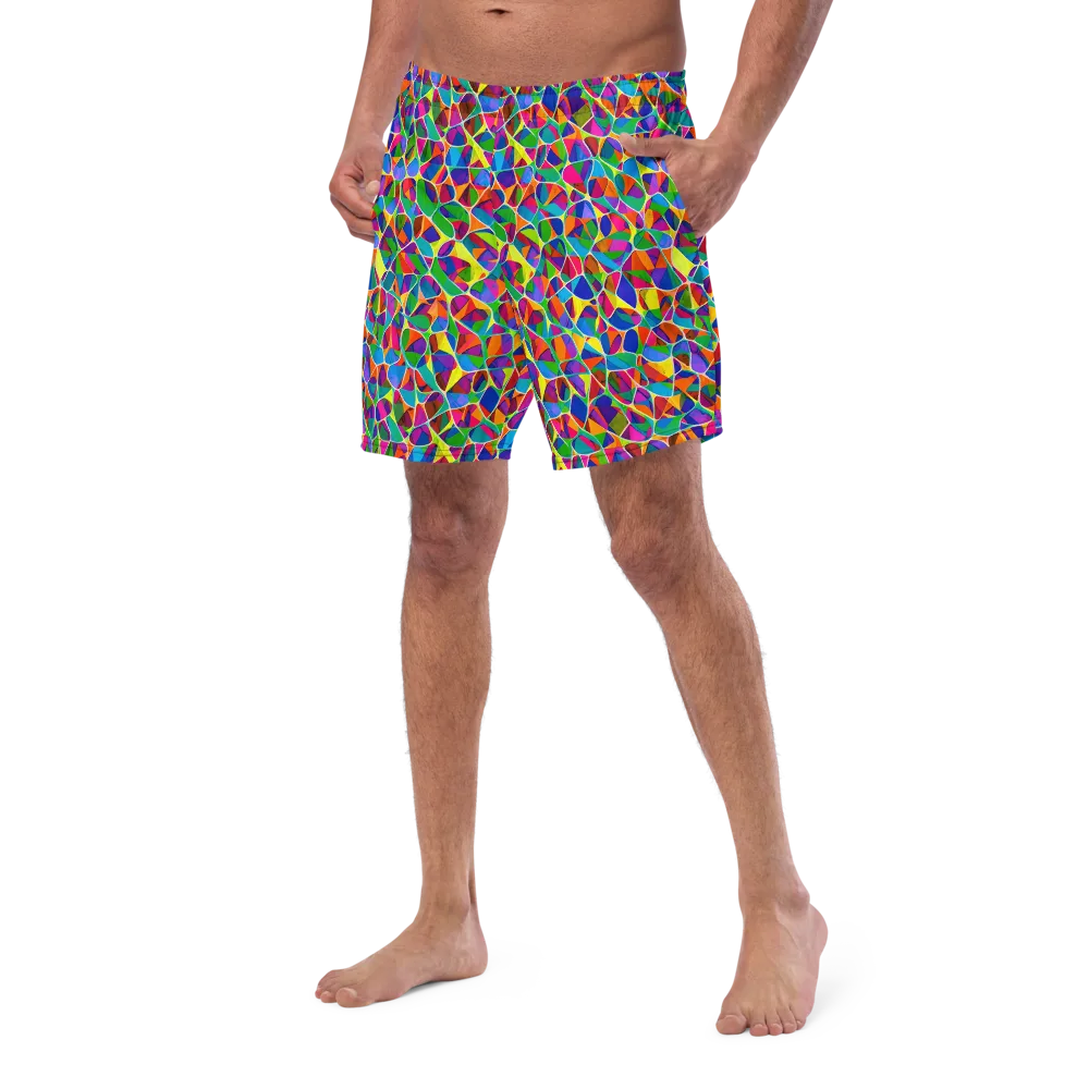 Chromatic Labyrinth on Swim Trunks — Left Front
