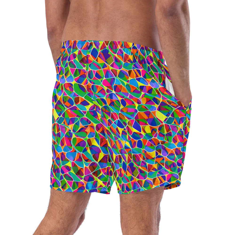 Chromatic Labyrinth on Swim Trunks — Right Back
