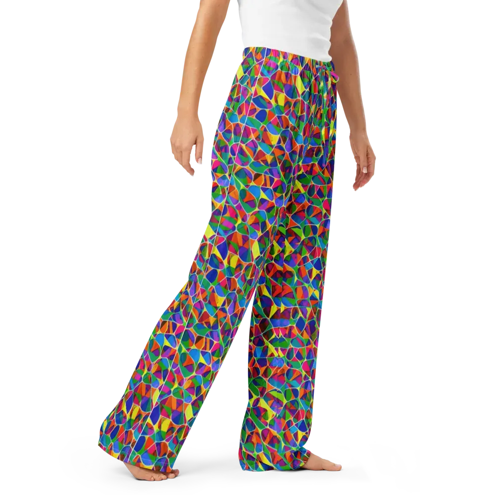 Chromatic Labyrinth on Women's Pajama Pants — Right Front