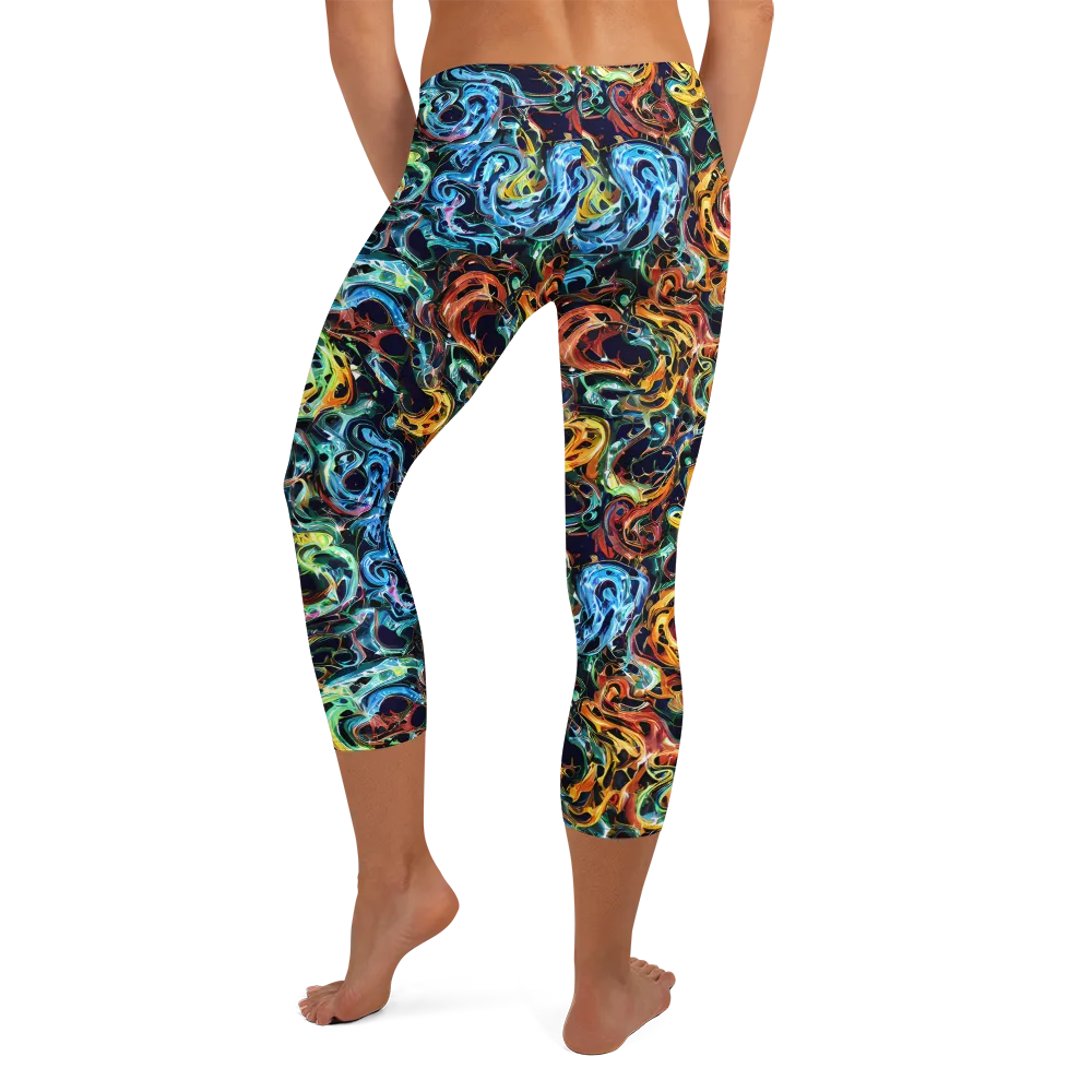 Ember And Ice on Capri Leggings — Back
