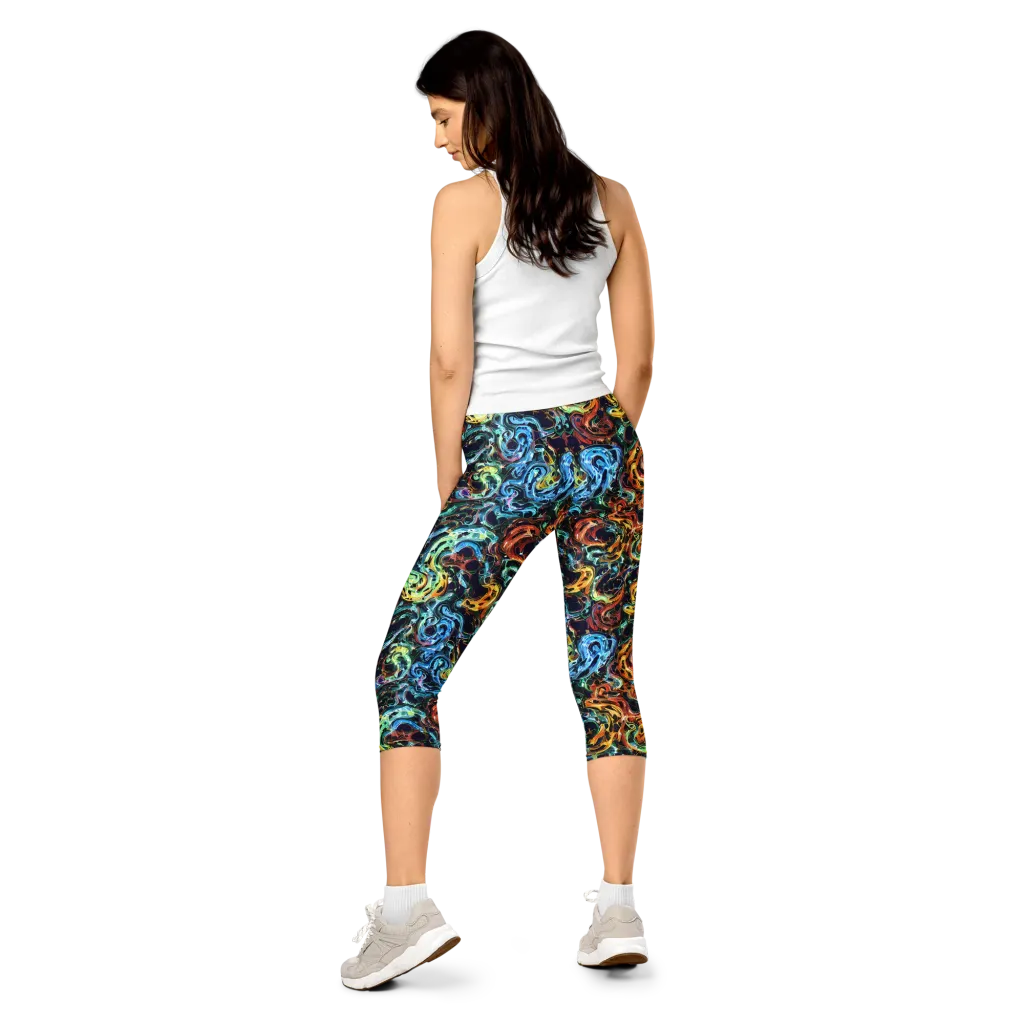 Ember And Ice on Capri Leggings — Back