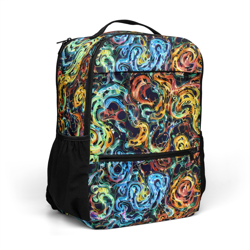 Ember And Ice on Utility Backpack — Right Front