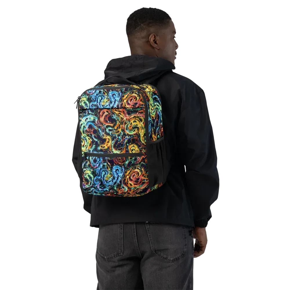 Ember And Ice on Utility Backpack — Back