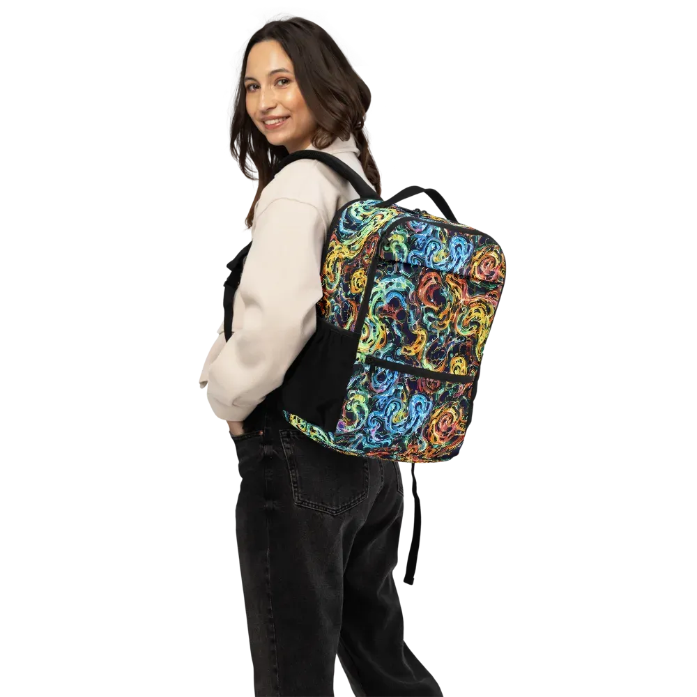 Ember And Ice on Utility Backpack — Back